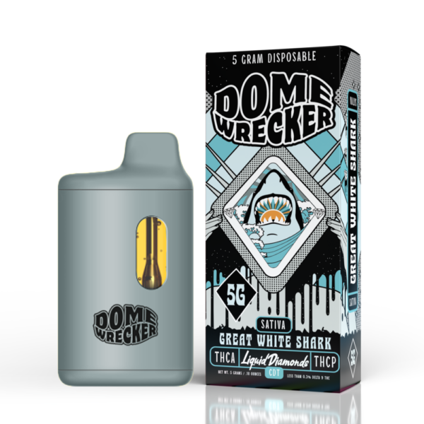 Domewrecker - Great White Shark 5G Disposable (Sativa) - Simple Vapes